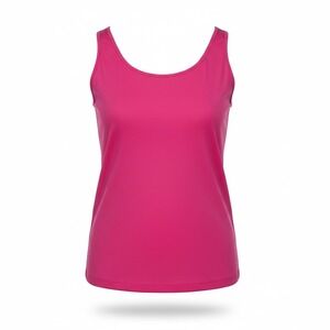 CHICOS Tank Top‎ Pink Nylon Spandex Stretch Sleeveless Scoop Neck Size 2